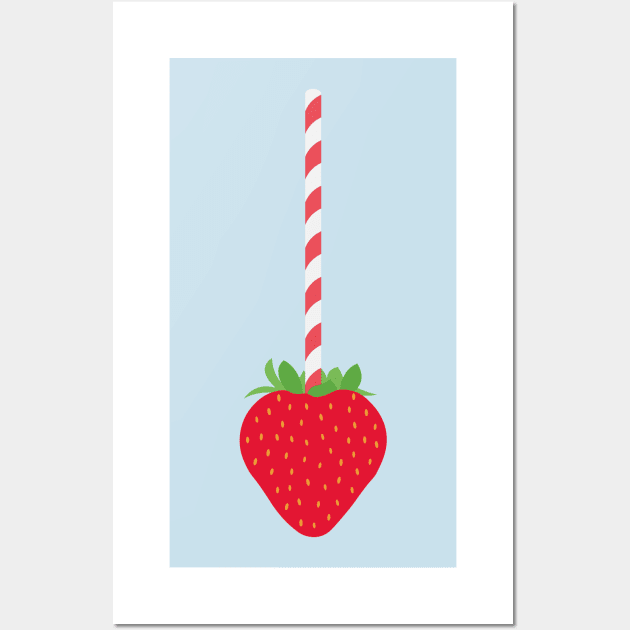 Strawberry Wall Art by MyAwesomeBubble